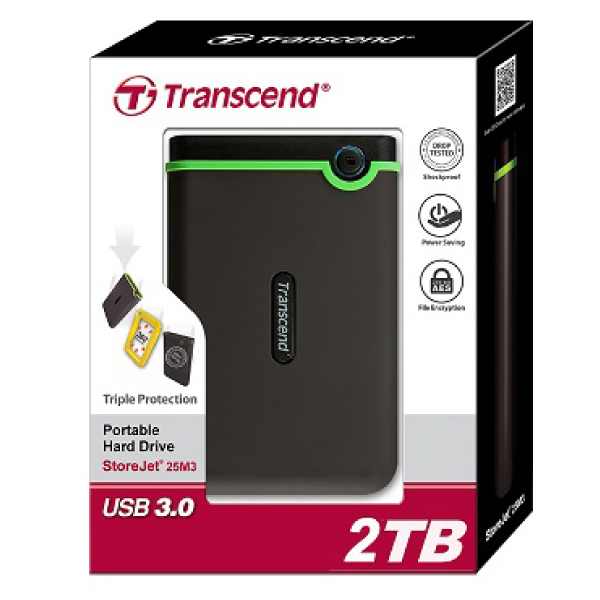 Transcend External HDD 2TB Grey