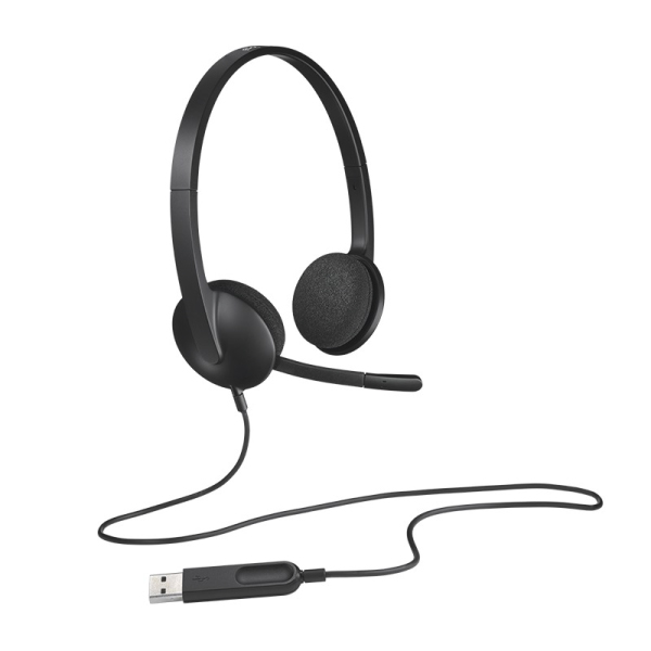 Logitech H340 USB PC Headset with Noise-Cancelling Mic