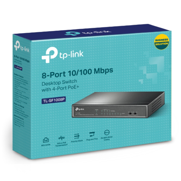 TP-Link-SF1008P | 8-Port 10/100Mbps Desktop Switch