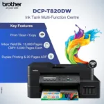 Brother DCP-T820DW Wireless Printer All in One Ink Tank