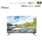 Glaze UHD 4K 50" Inch SMART Android TV,FRAMELESS