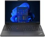 Lenovo Thinkpad E16 Gen 1 Laptop – Core i7-1355U, 8GB RAM, 512GB SSD, DOS, 16-inch WUXGA, Graphite Black, Fingerprint, Bag [21JN0019UE]