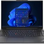 Lenovo Thinkpad E16 Gen 1 Laptop – Core i7-1355U, 8GB RAM, 512GB SSD, DOS, 16-inch WUXGA, Graphite Black, Fingerprint, Bag [21JN0019UE]