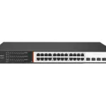 SECUREYE 24port (Managed with Poe L3) + 4 (SFP Giga) Switch–(S-24GE-M-4UF-370W-AI-VLAN-L3-POE)