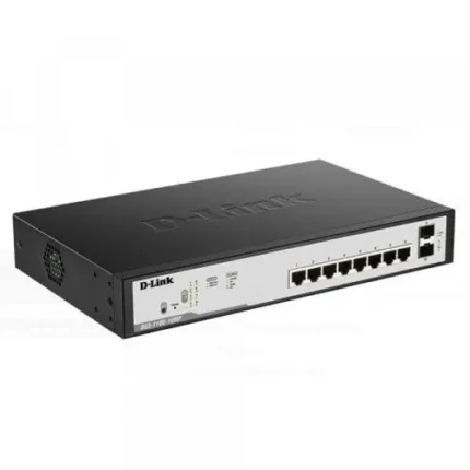 D-Link 8 Port PoE Gigabit Smart Managed Switch – DGS-F1100-10PS-E/B