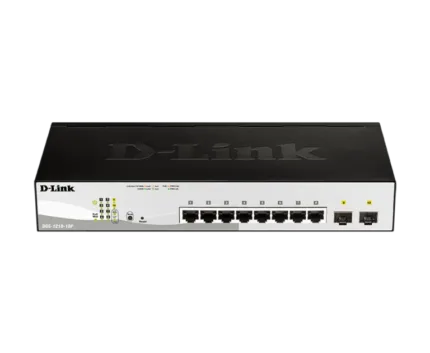 D-Link DGS-1210-10P 8-ports 10/100/1000Base-T PoE + 2 SFP ports Smart Switch