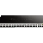 D-Link DGS-1210-52 48-Port 10/100/1000Base-Twith 4 Combo 1000BaseT/SFP ports Smart Switch