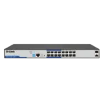 D-Link DGS-F1210-18PS-E 16-port Gigabit Long Range 250m PoE+ Smart Switch with 16 PoE ports, 2 SFP ports