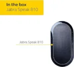 Jabra Speak 810 MS Portable Speaker for Music and Calls - 7810-109