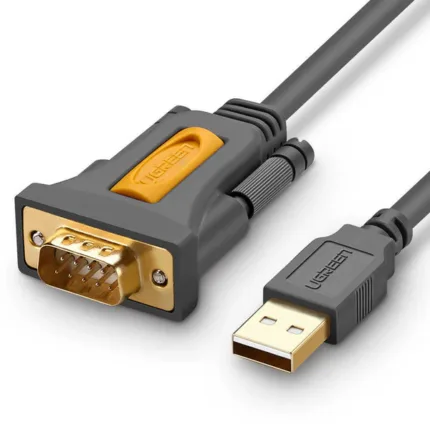 Ugreen 1.5m USB-A 2.0 to DB9 RS-232 Male Adapter Cable- CR104