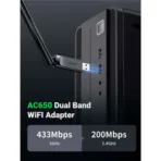 Ugreen CM496 AC650 USB Adapter High-Gain Dual Band Wireless