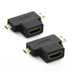 Ugreen Micro HDMI Male + Mini HDMI Male to HDMI Female Adapter - HD129