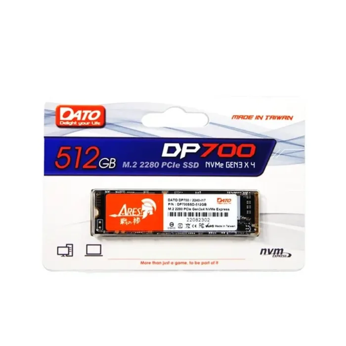 Dato DP700 512GB M.2 NVME SSD – LONG