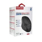 Promate 2.4GHz Ergonomic 2200 DPI Silent Click Wireless Mouse