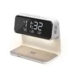 Promate 3-in-1 Multi-Function LED Alarm Clock with Wireless Charging