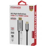 Promate 8K@60Hz High Definition USB-C to HDMI Cable