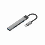 Promate USB-C Hub with 4 USB Ports and USB-C to USB-A Adapter