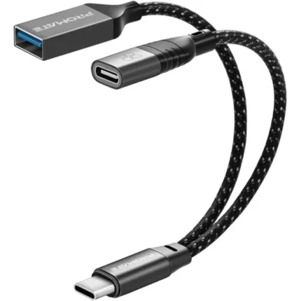 Promate USB-C OTG Media Adapter – Ultimate Charging and Data Transfer Solution