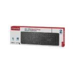 Promate Wired Ultra-Slim Ergonomic Keyboard, English