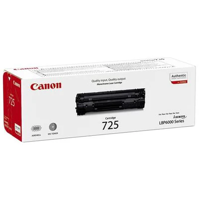 Canon 725 Black Toner Cartridge - 1,600 Page Yield