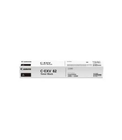 Canon C-EXV62 Black Toner Cartridge Yield 36,000 Pages