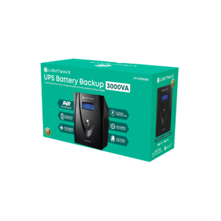 Lightwave 3000VA 3KVA UPS 3 PIN BACKUP -LW UPS3000