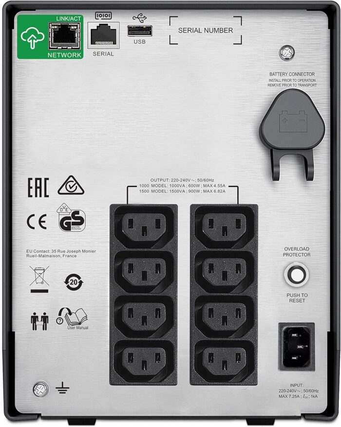 APC SMC1500IC Smart-UPS 1500VA LCD 230V with SmartConnect