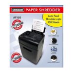 Atlas AF150 Crosscut Paper Shredder: shreds up to 10 sheets or up to 150 sheets automatically