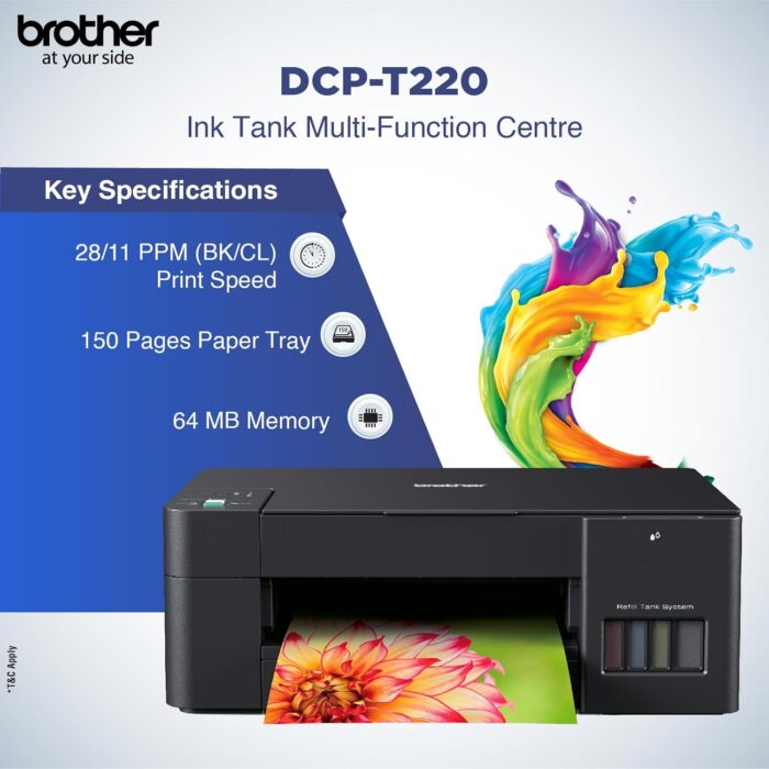 Brother DCP-T220 Ink Tank Printer All in One