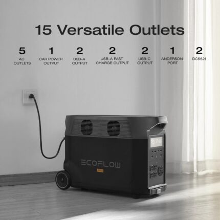 EcoFlow DELTA PRO 3600Wh Portable Power Station - (DELTAPRO-UK-C20)