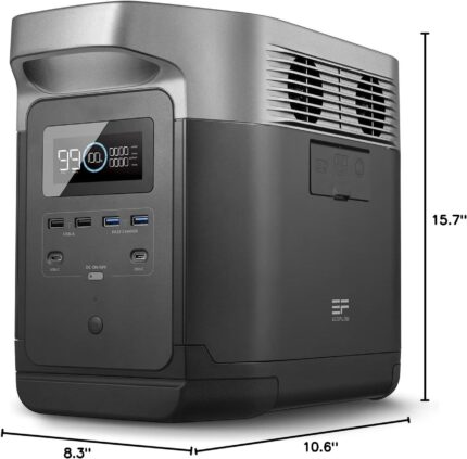EcoFlow Portable Power Station DELTA with 1800W Output, 1260Wh Capacity