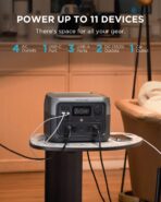 EcoFlow RIVER 2 Max – Portable Power Station (500W, 512Wh) – ZMR610-B-UK