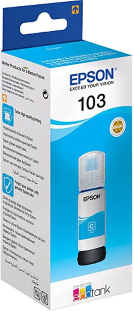 Epson 103 Cyan Ink Bottle EcoTank - 65ml - C13