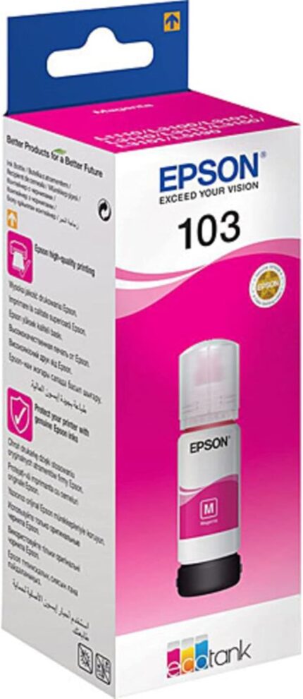 Epson 103 Magenta Ink Bottle EcoTank - 65ml - C13T00S34A