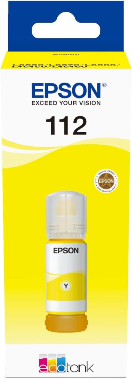 Epson 112 Yellow ink bottle EcoTank Pigment (C13T06C44A)