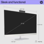 HP All-in-One 27-CR0155NH-Core i7 1355U, 8GB Ram, 512GB SSD, FreeDOS, 27-inch FHD Touch Screen, Jet Black (A99BNEA)