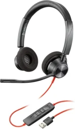 Plantronics Blackwire (3320) Wired Dual-Ear (Stereo) Headset with Boom Mic