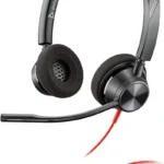 Plantronics Blackwire (3320) Wired Dual-Ear (Stereo) Headset with Boom Mic