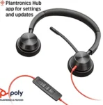 Plantronics Blackwire (3320) Wired Dual-Ear (Stereo) Headset with Boom Mic