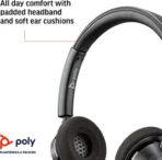 Plantronics Blackwire (3320) Wired Dual-Ear (Stereo) Headset with Boom Mic