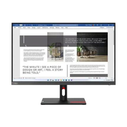 Lenovo ThinkVision S27i-30 27" FHD Monitor – 1080p IPS Display, HDMI/VGA, Eye Comfort, Ultra-Slim Bezel