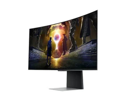 Samsung 34″ G8 Odyssey Gaming Monitor OLED Ultra Wide QHD with Smart Functions 175Hz 0.03Ms Monitor, (LS34DG852SMXUE)