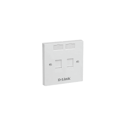 D-link NFP-0WHI21 Dual Faceplate with Shutter and ID Plate- White