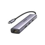 UGREEN CM252 5 -In -1 docking Station- USB-C to 3*USB 3.0 /RJ45 with PD(100W)-60717