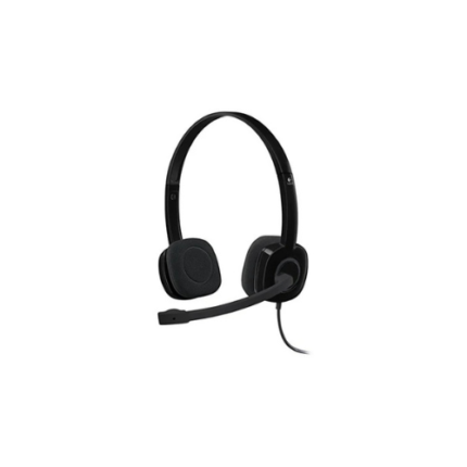 Logitech H151 Stereo Headset-981-000350 with Noise-Cancelling Mic