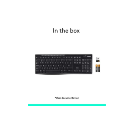 Logitech K270 Wireless Keyboard Black, 920-003736