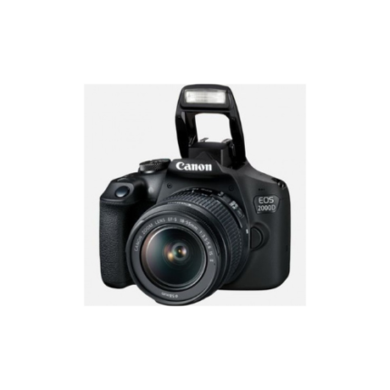 Canon EOS 2000D Digital SLR Camera Body Black + 18-55mm DC III Lens Kit