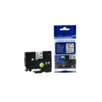 Brother laminated 9mm TZe-s121 black on clear Label Catridge Compatible