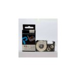 Casio PT-12WE 12mm Black on white labelling tape