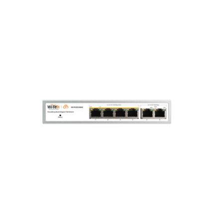 Wi-Tek WI-PCES306G(V2) Cloud Switch 4x 1000Mbps PoE Ports + 2x 1000Mbps RJ45, 60W,